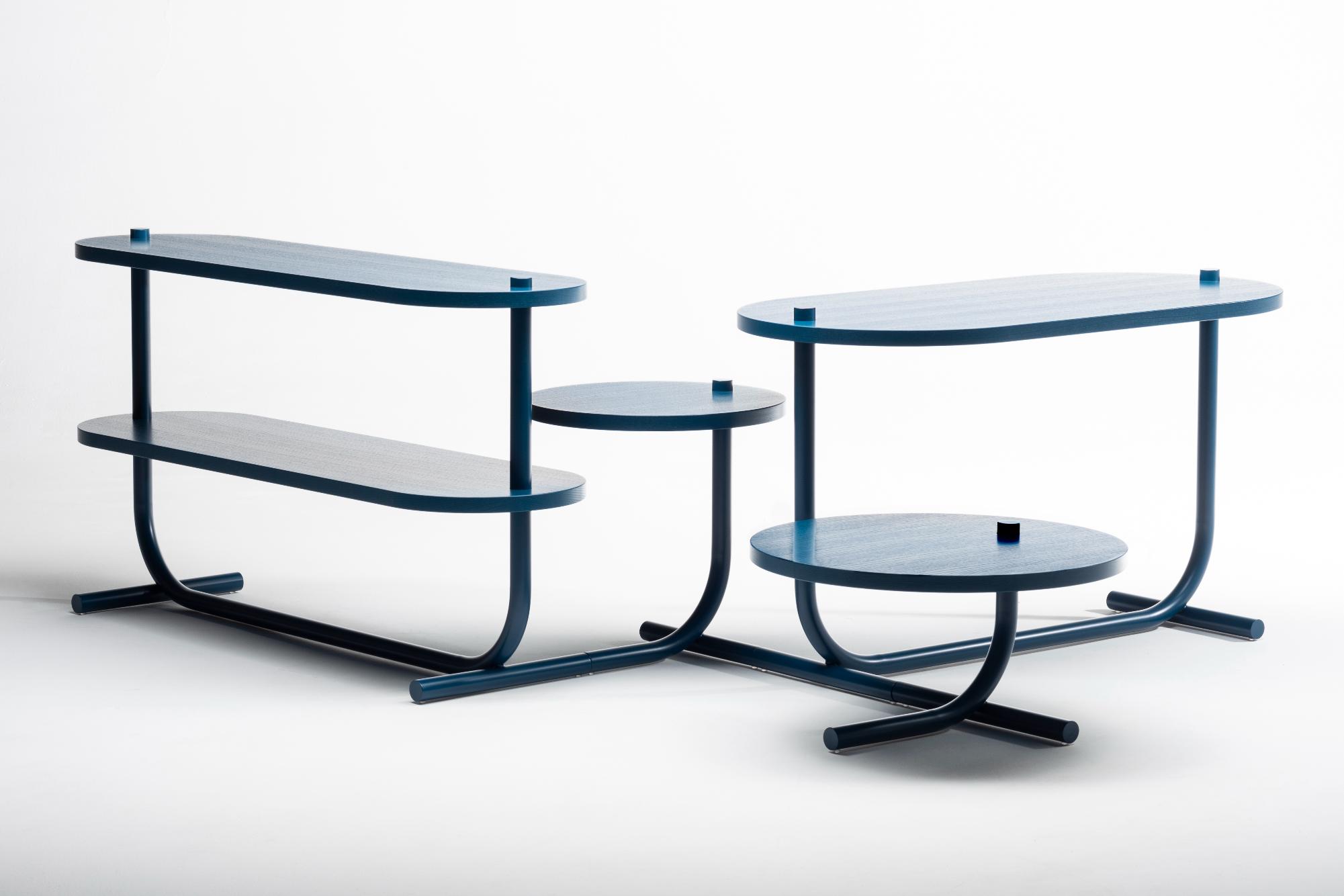 Bubalus Blue Side Table