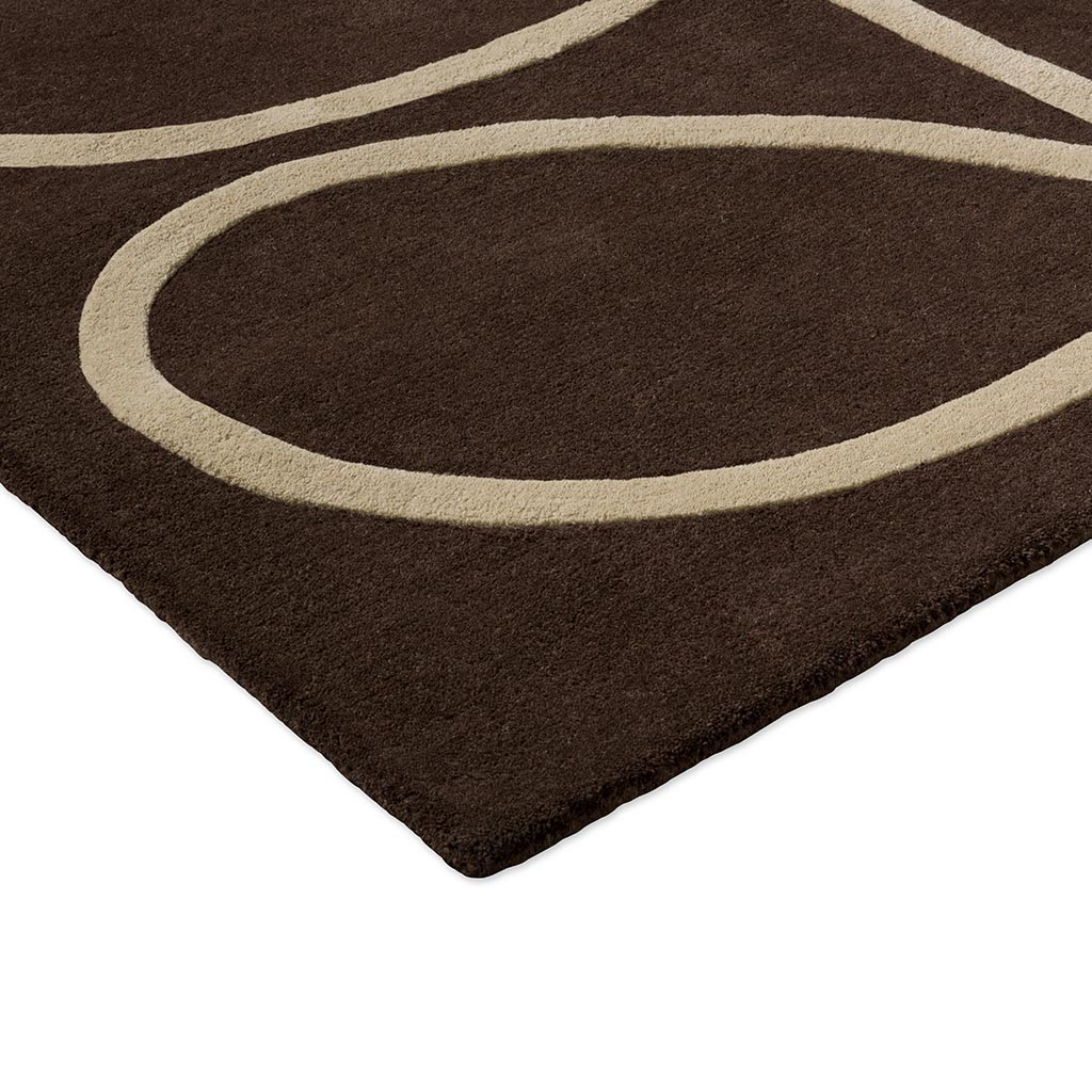 Giant Linear Stem Walnut Rug