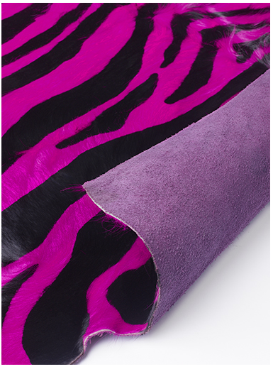 Pink Zebra Luxury Cowhide ☞ Size: 200 x 240 cm
