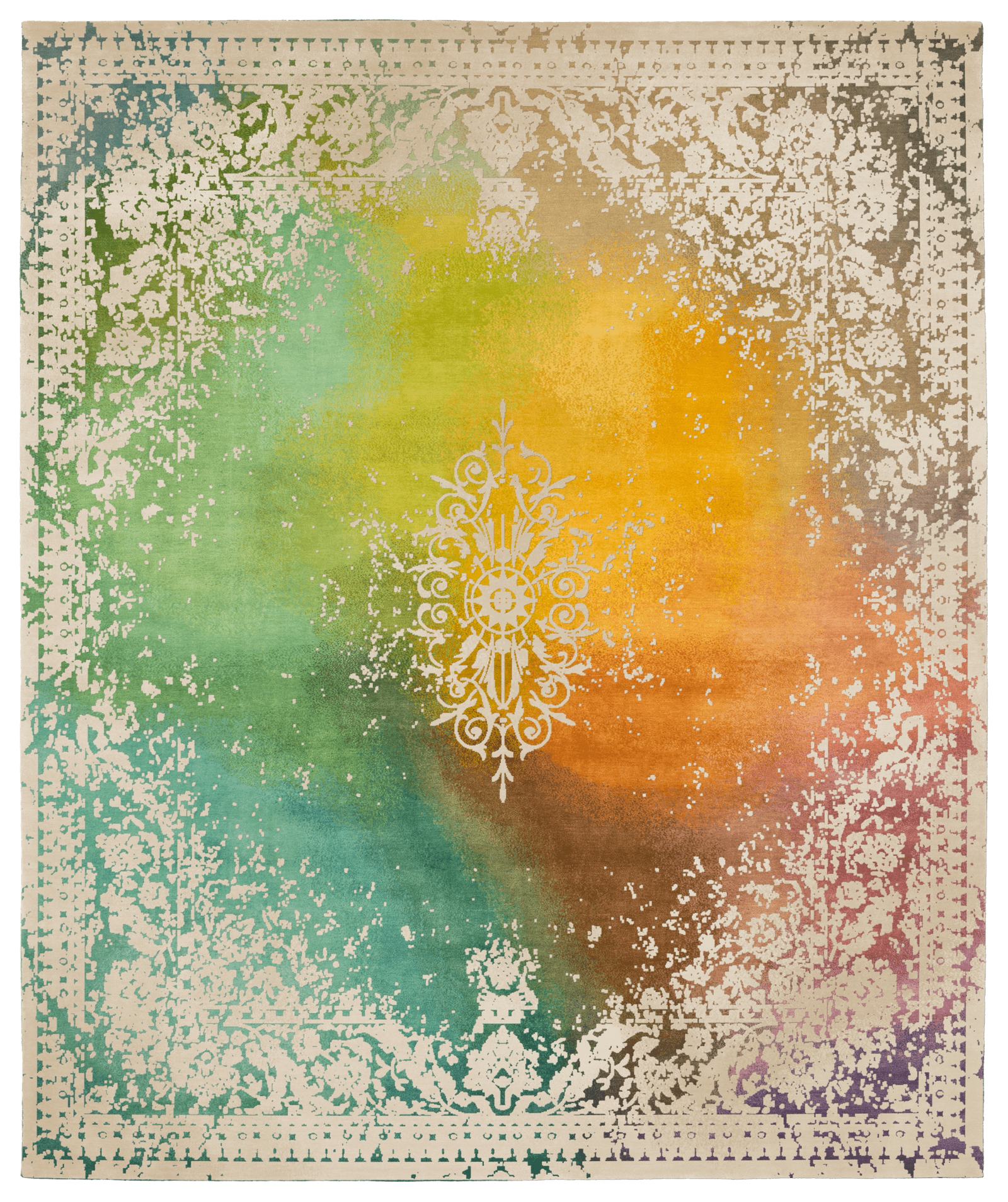 Angaa Tenno Special Rocked Hand-Knotted Rug