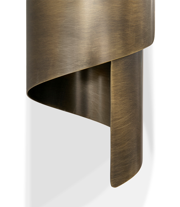 Aged Brass Wall Light