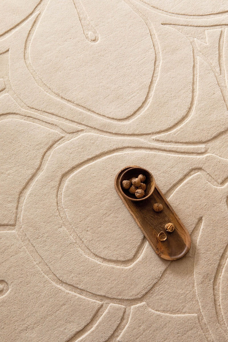 Romantic Magnolia Cream Designer Rug