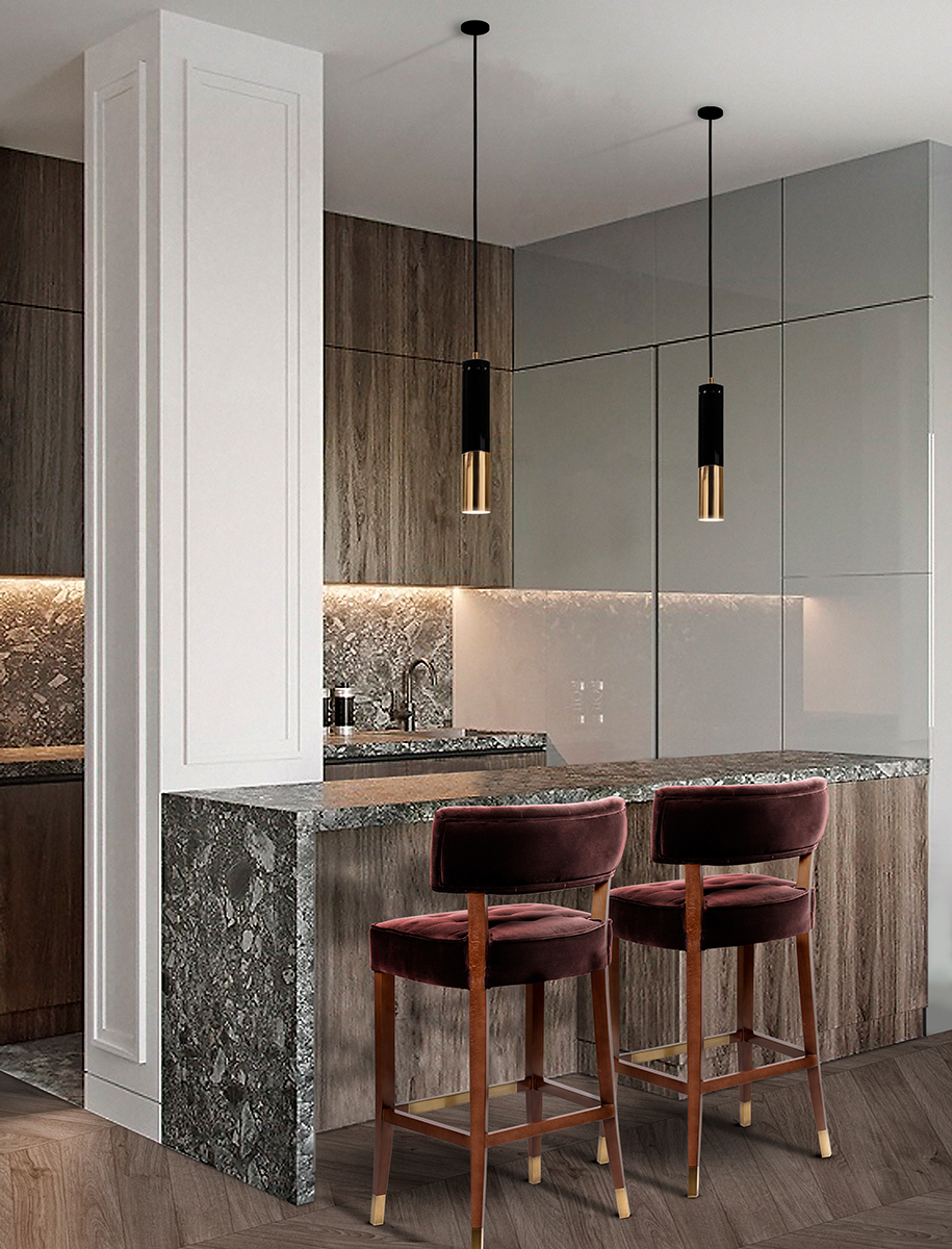 Modernist Suspension Lamp - 5