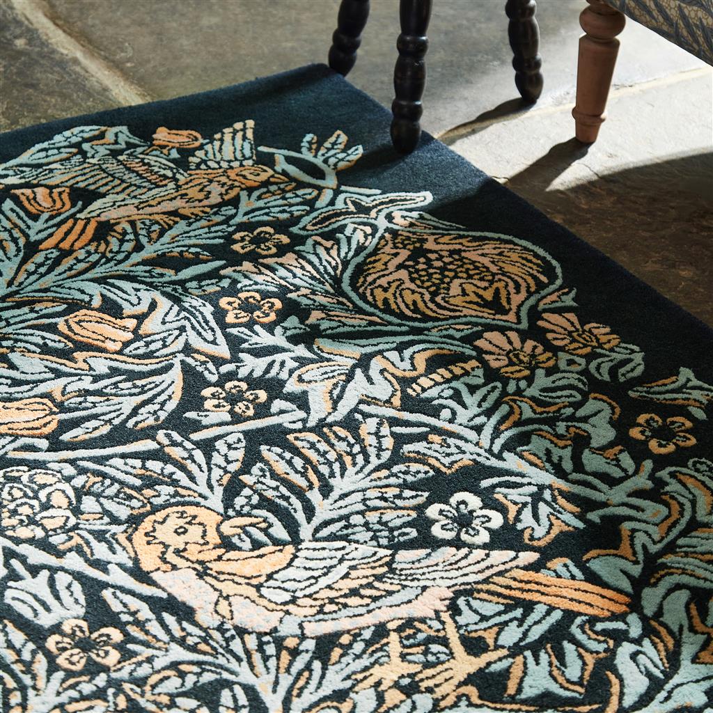 Bird Blue Rug