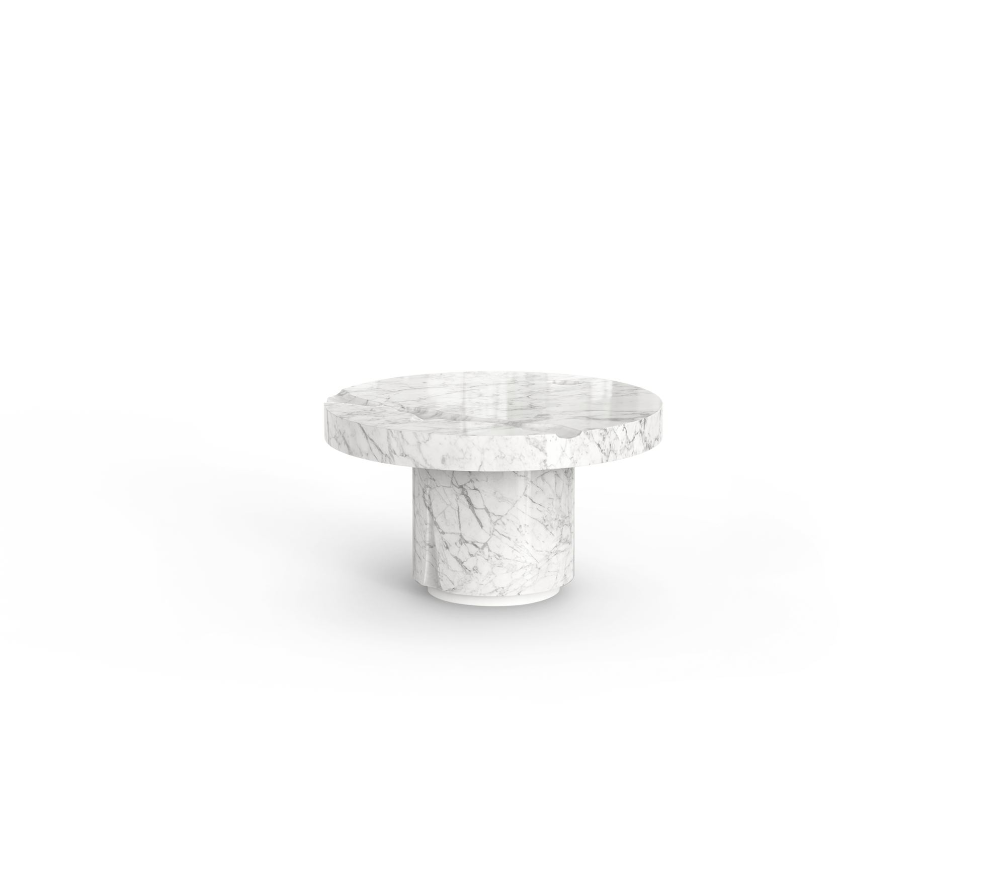 Dominion Carrara Marble 3-Piece Center Table Set