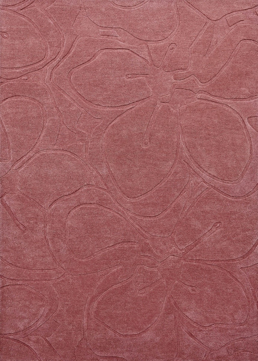 Romantic Magnolia Pink Designer Rug ☞ Size: 8' 2" x 11' 6" (250 x 350 cm)