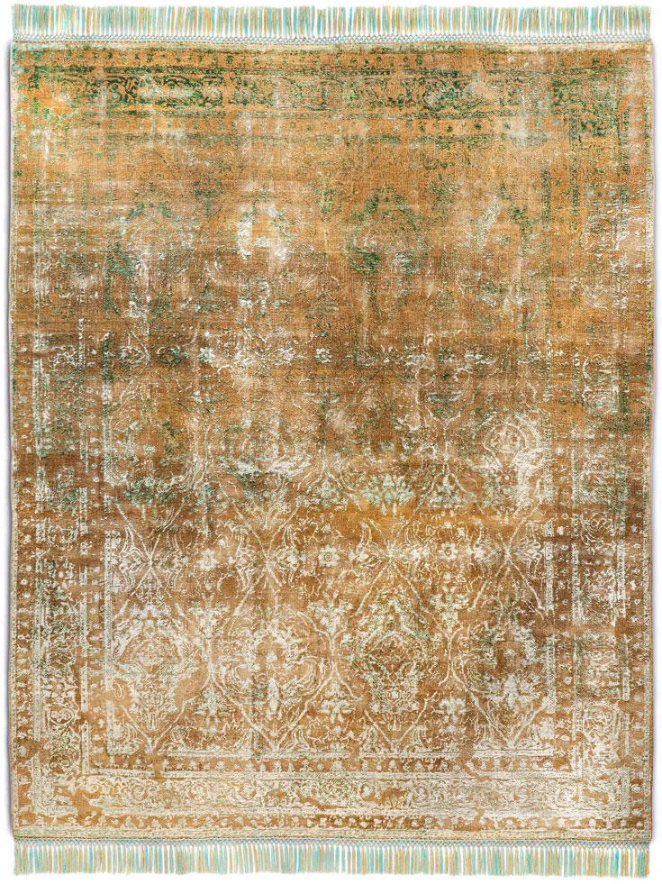 Rajasthan Zero Pile Hand-Woven Rug ☞ Size: 365 x 457 cm