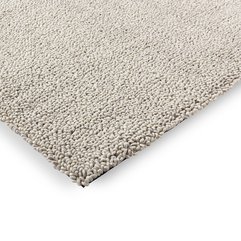 Light Grey Felted Shag Rug