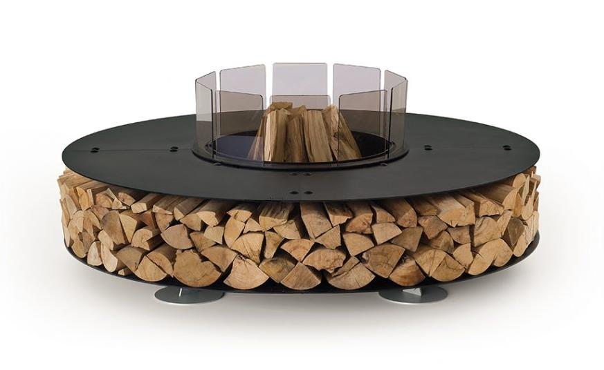 Zero Steel Black Outdoor Fire Pit