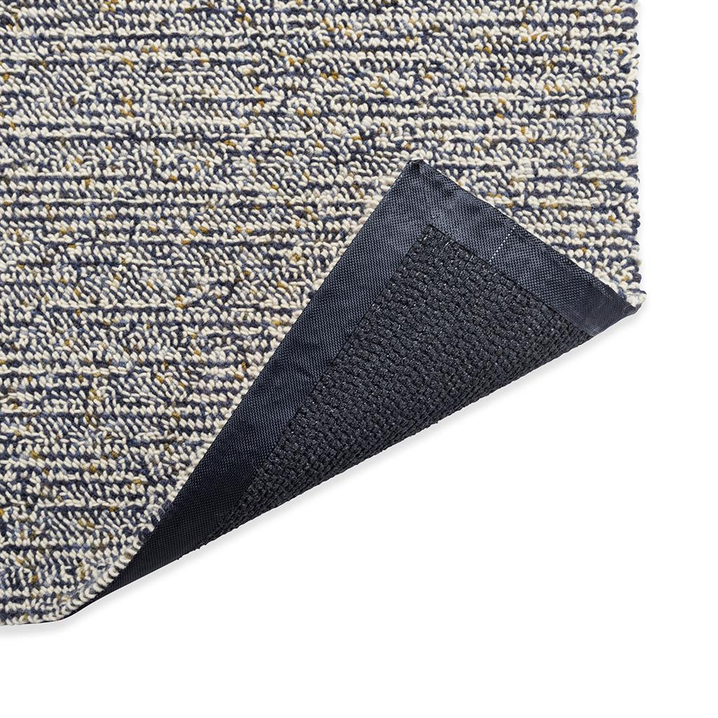 Luxurious Thick Pile Blue Wool Rug