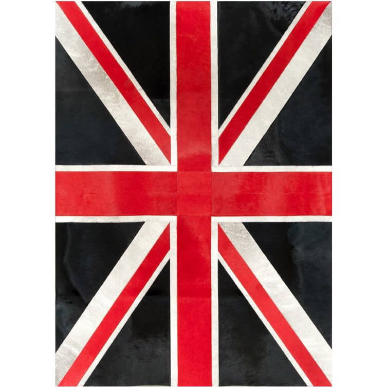 Union Jack Cowhide Rug