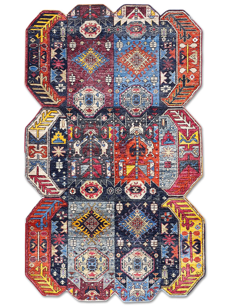 Multishape Hand-Woven Rug