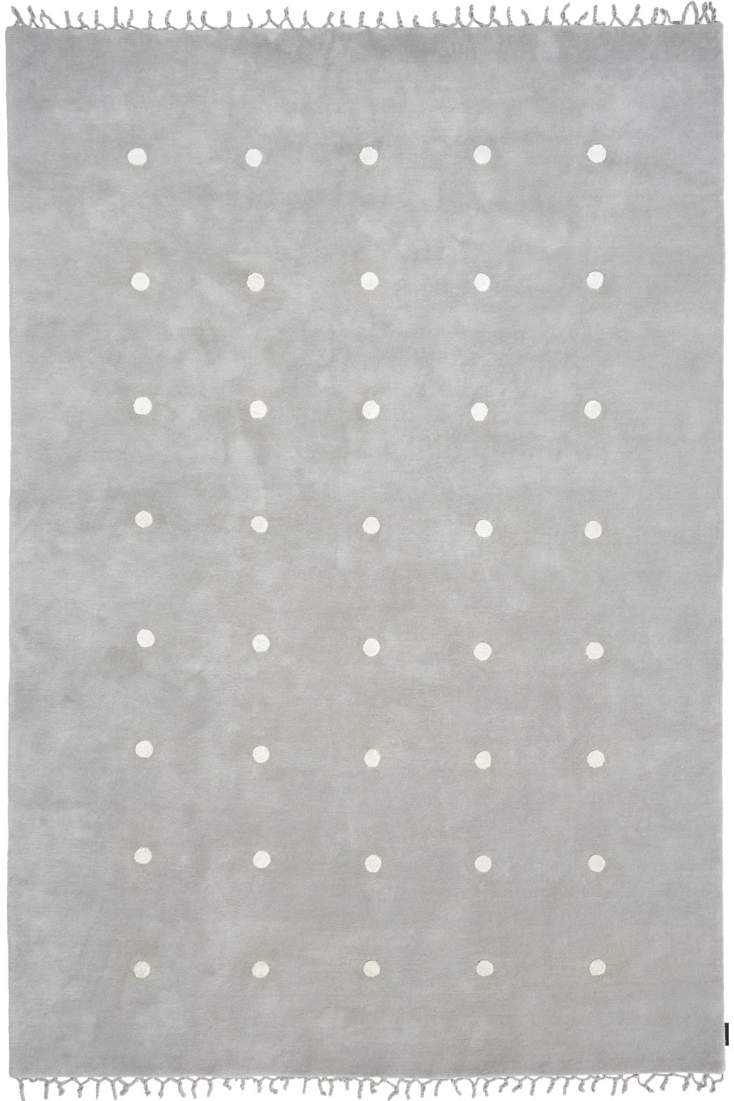 Punti Grey Designer Handmade Rug
