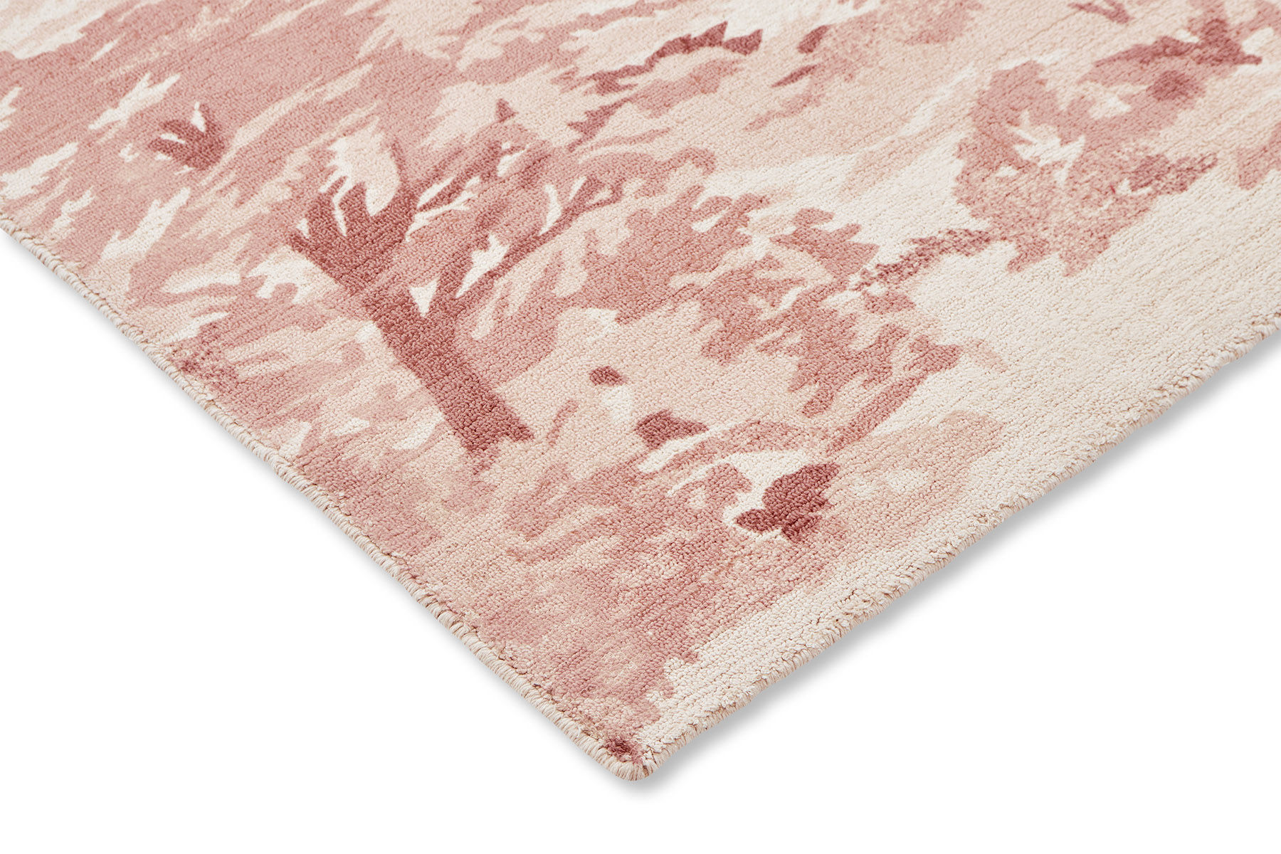 Landscape Light Pink Designer Rug ☞ Size: 6' 7" x 9' 2" (200 x 280 cm)