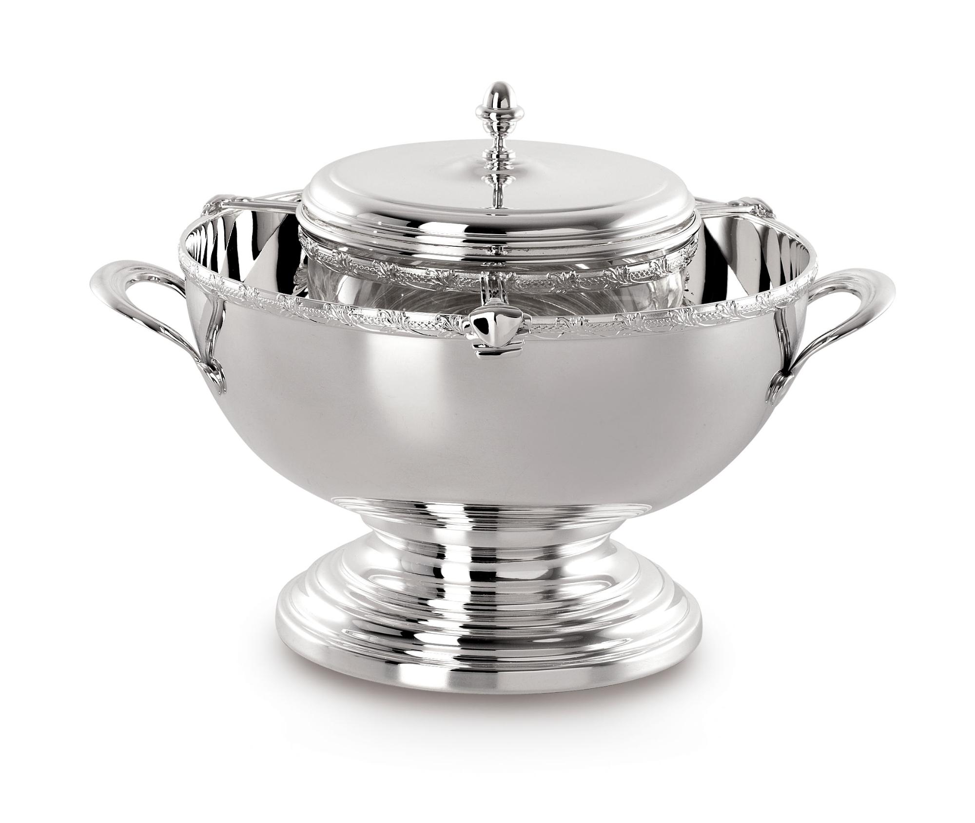 Silver-Plated Caviar Bowl