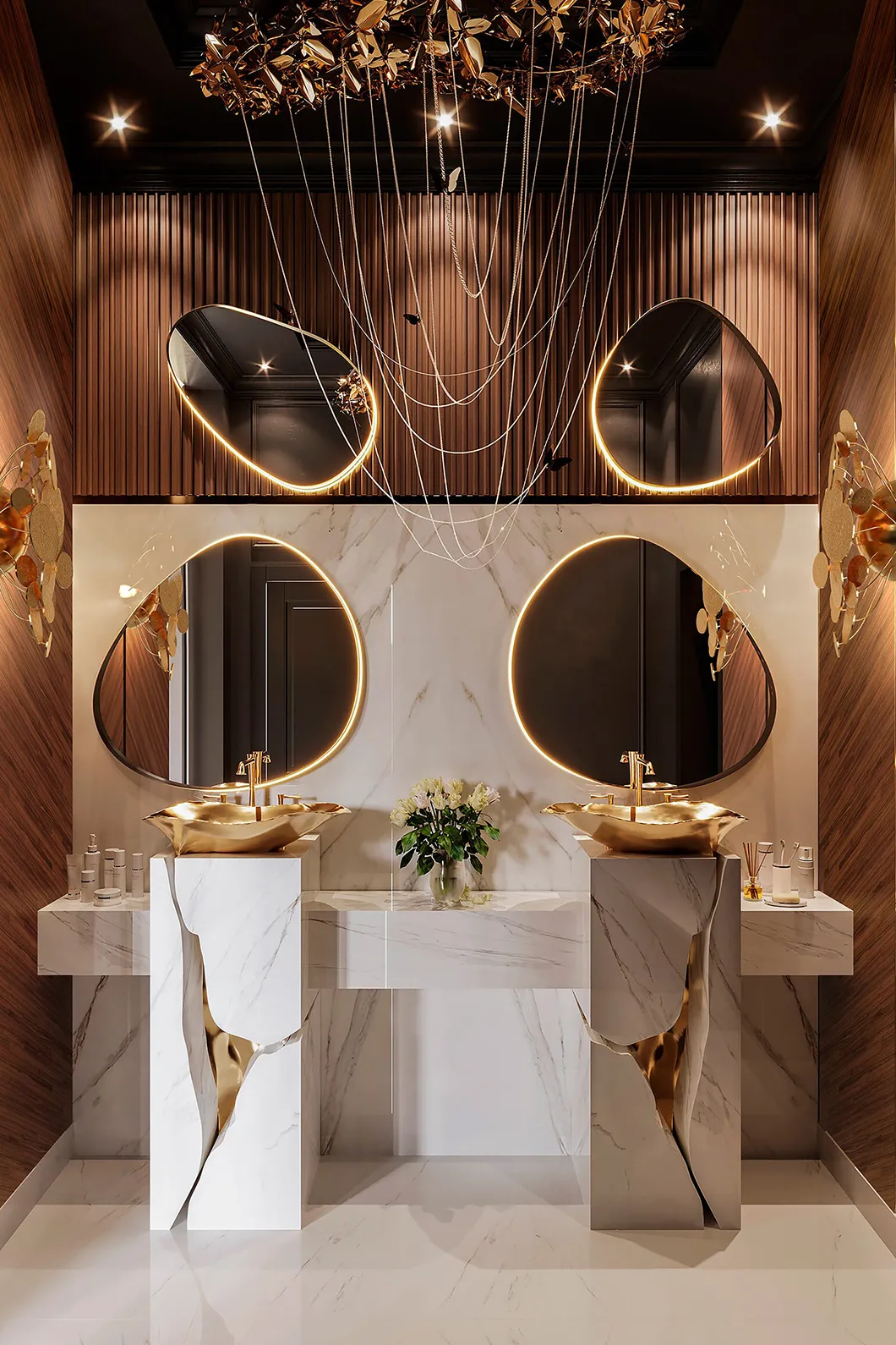 Crystal Flow Pedestal Sink