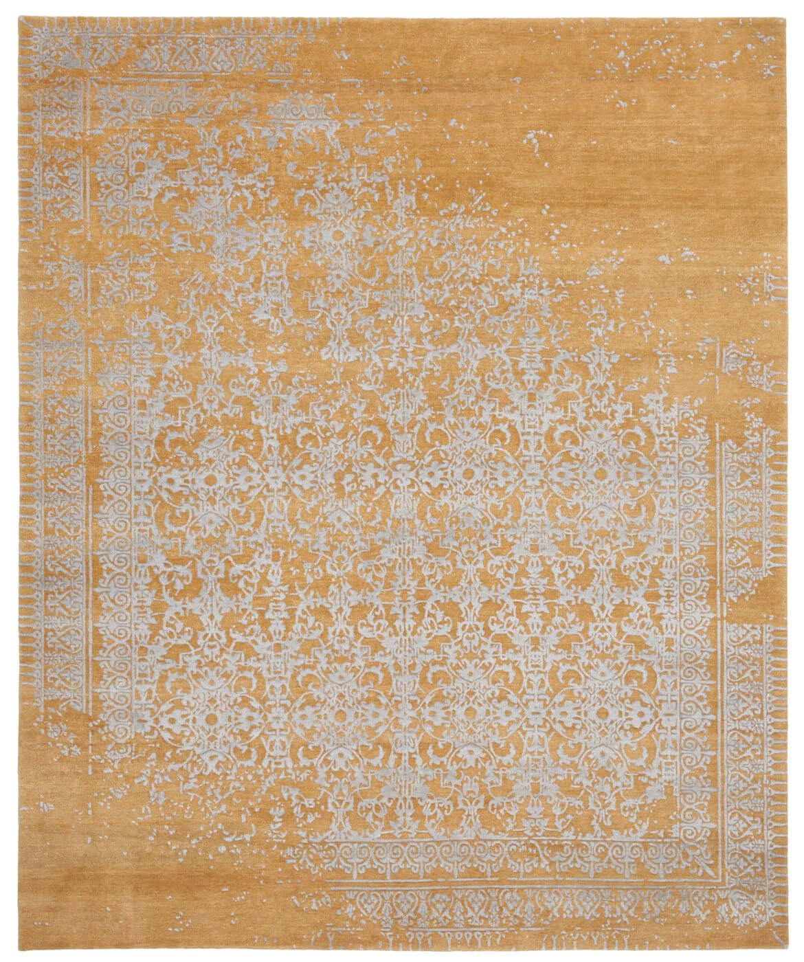 Wool & Silk Ferrara Orange Rug