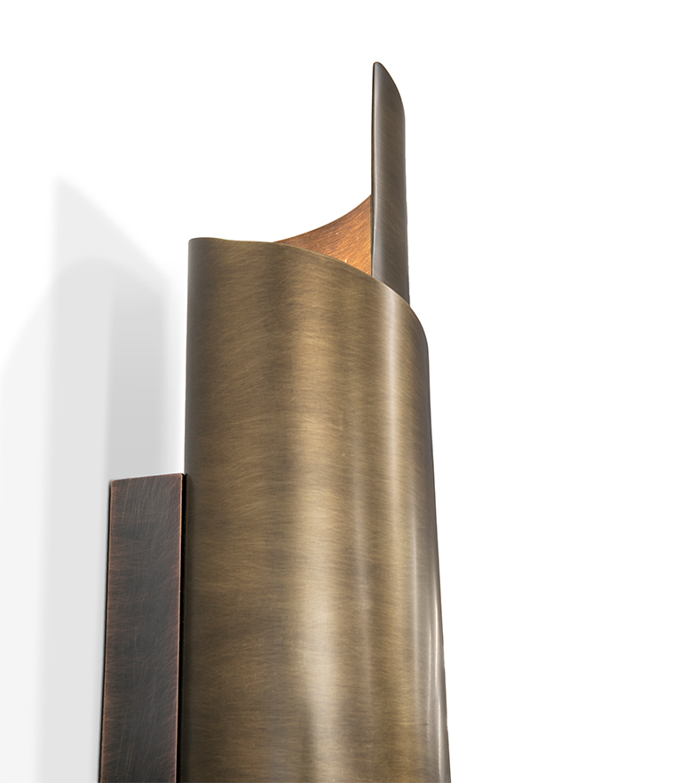 Aged Brass Wall Light