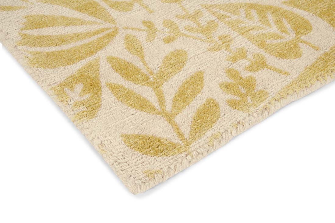 Yellow & Beige Handloom Rug