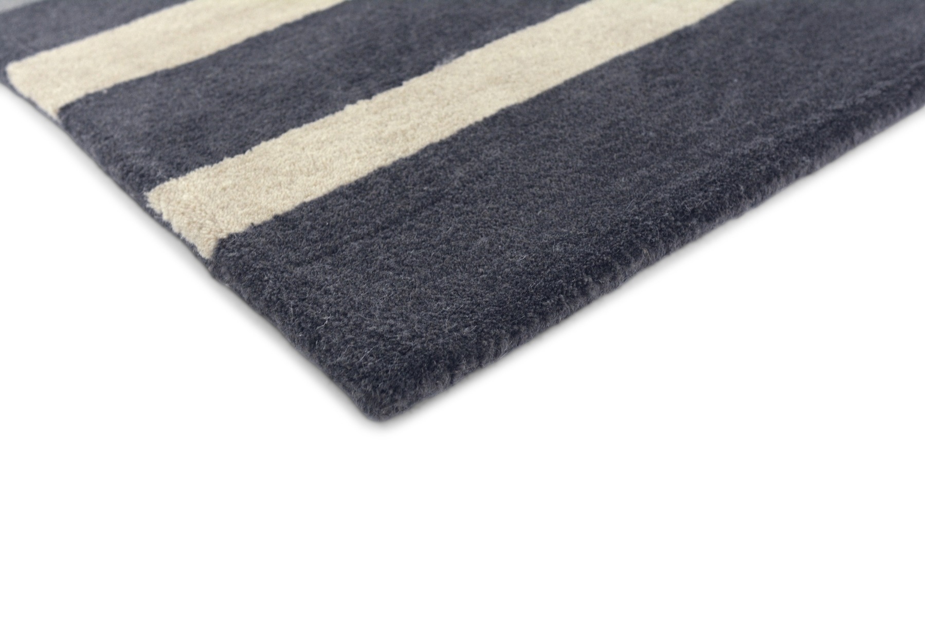 Striped Multicolour Wool Rug