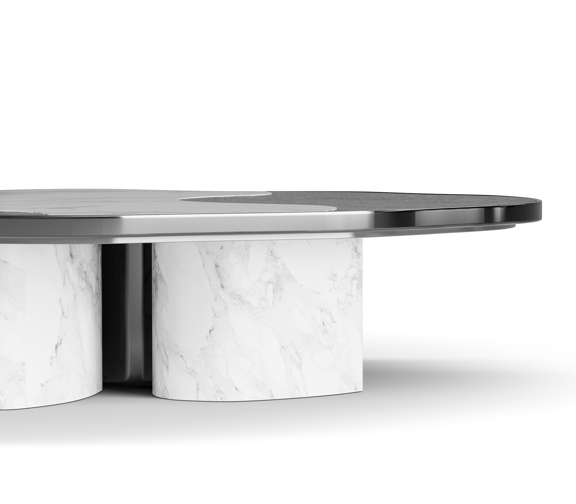 Athena Calacatta Marble & Onyx Table Set