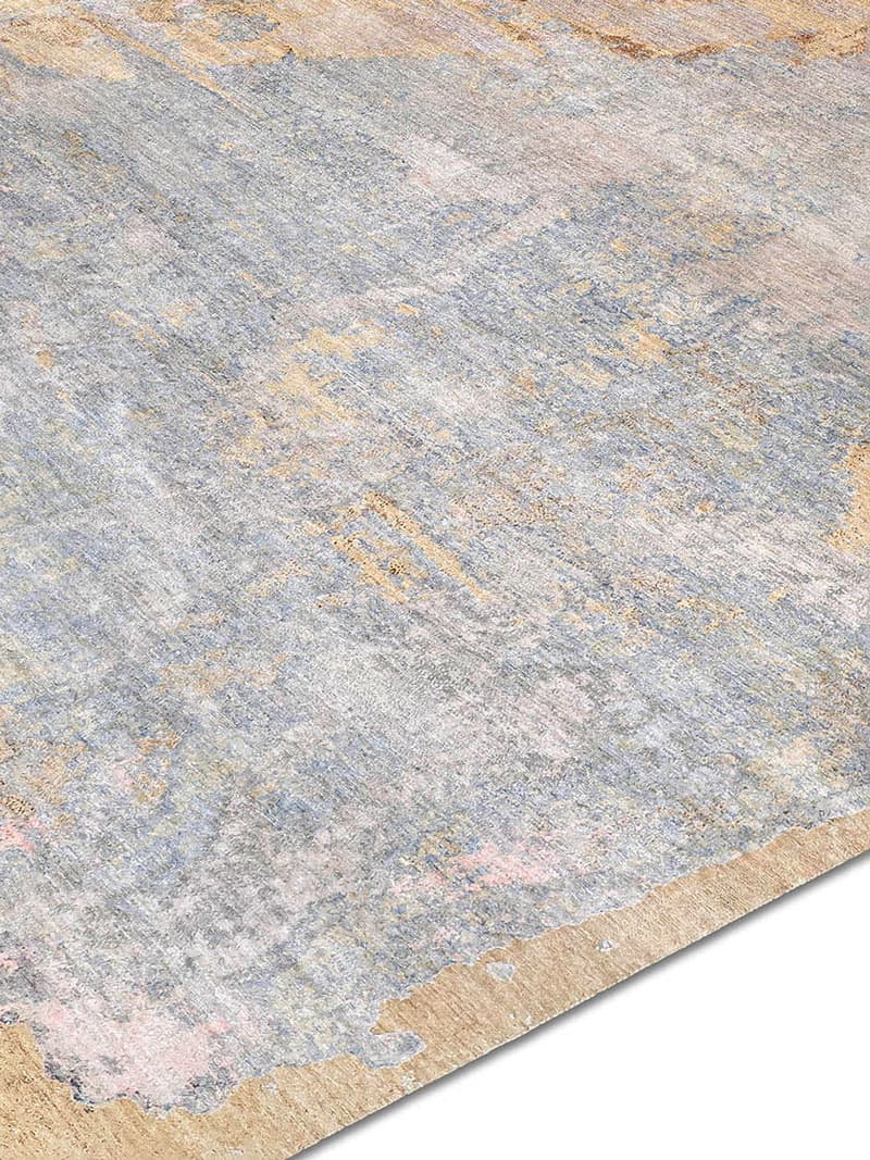 Stereo Beige Hand Knotted Rug
