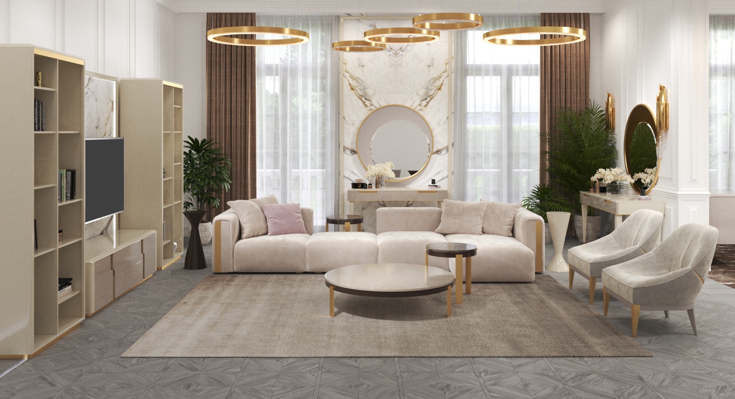 Ulisse Sand Side Table