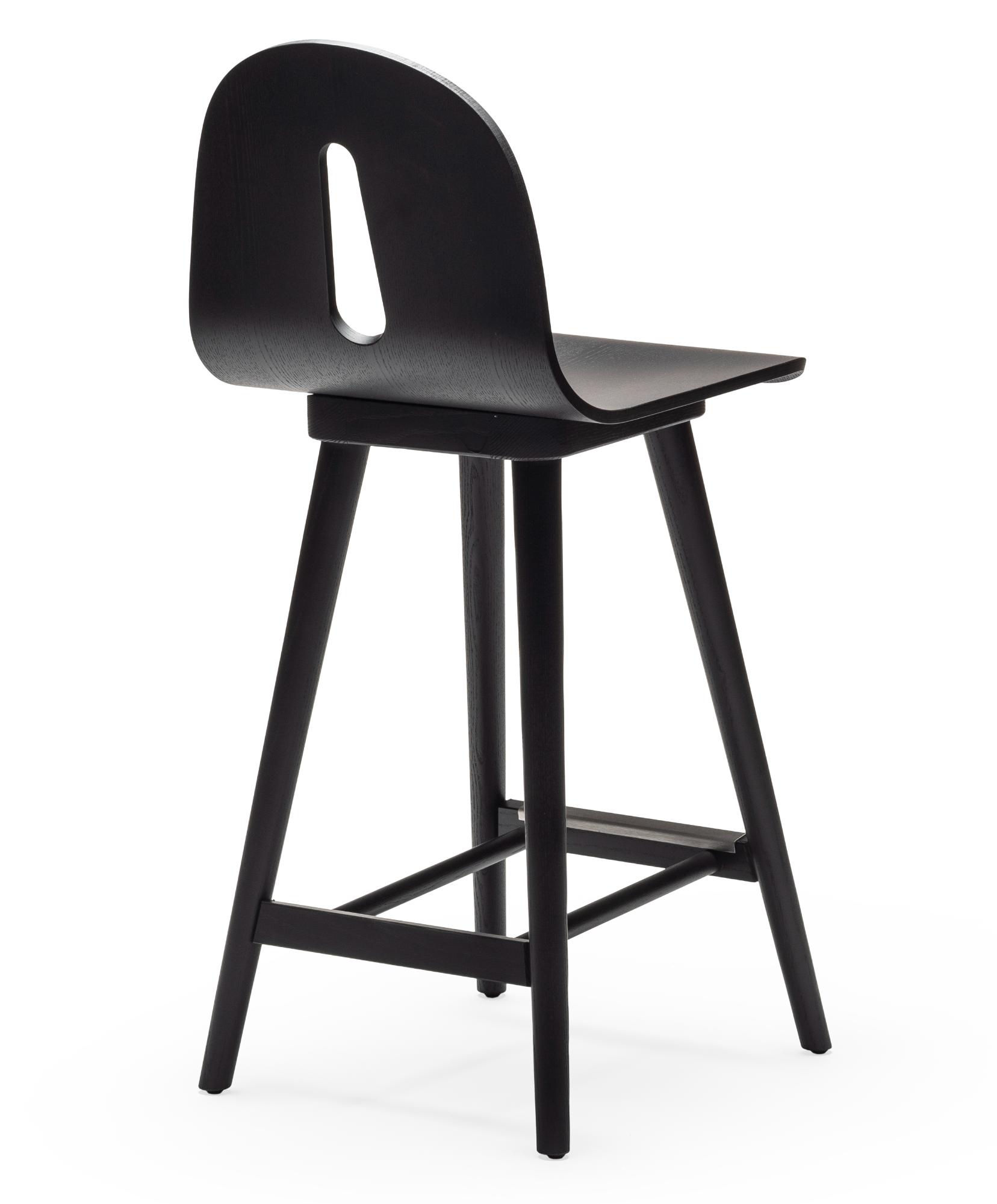 Gotham Woody SG-65 Black Ash Bar Stool