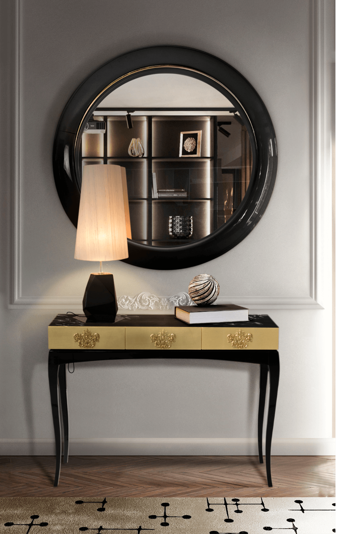 Trinity Gold Luxe Console