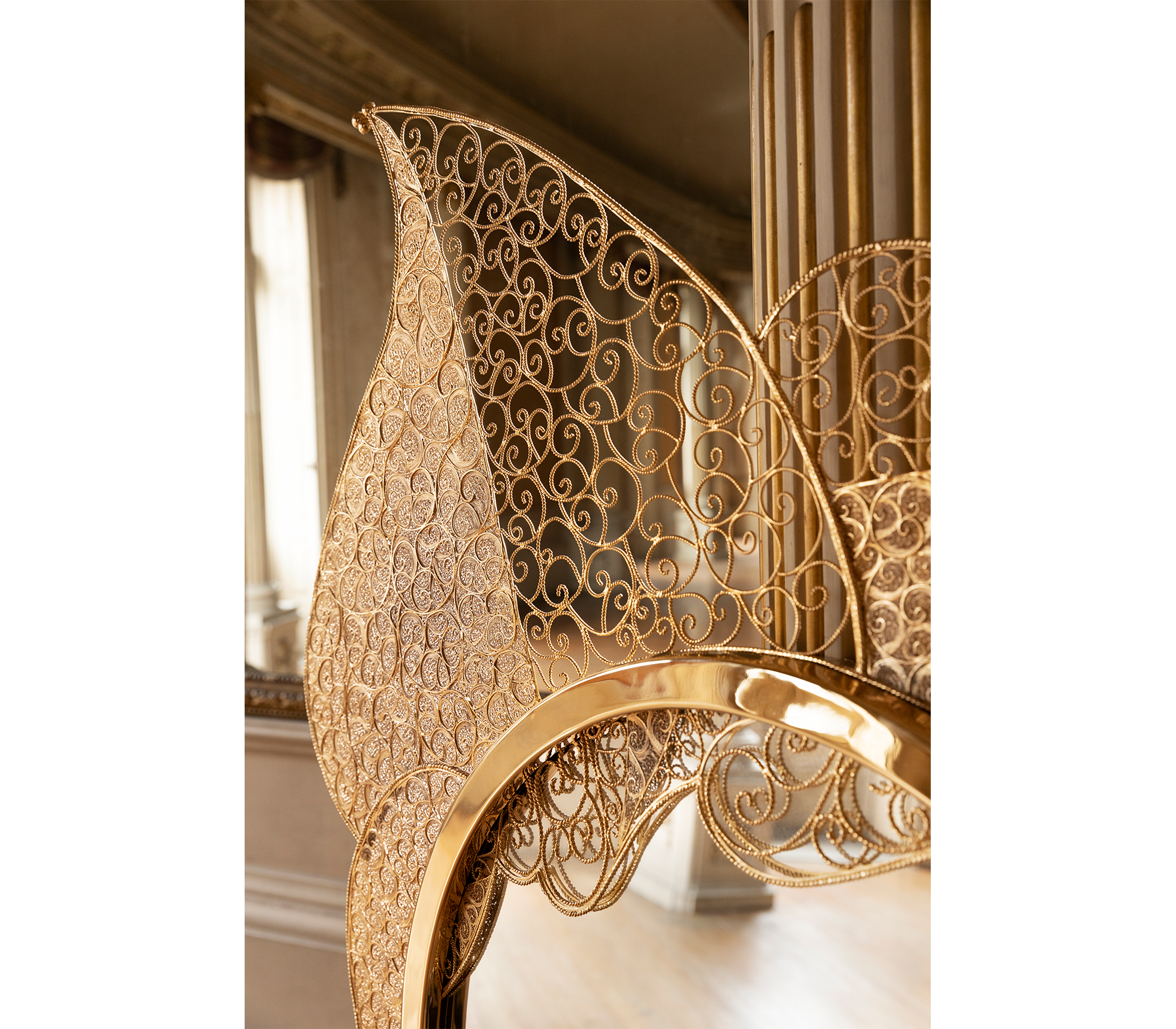 Ornate Filigree Mirror