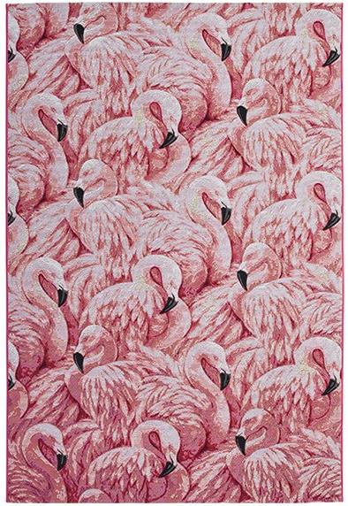 Flamingo Machine Woven Rug ☞ Size: 5' 3" x 7' 7" (160 x 230 cm)