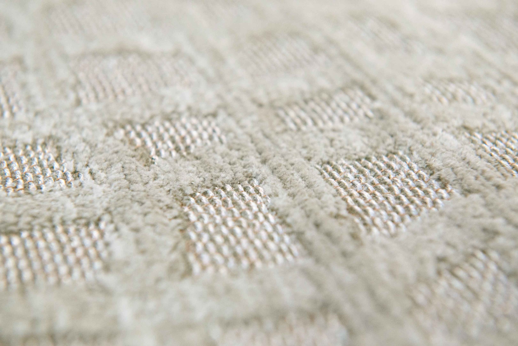 Beige Checkered Flatwoven Rug