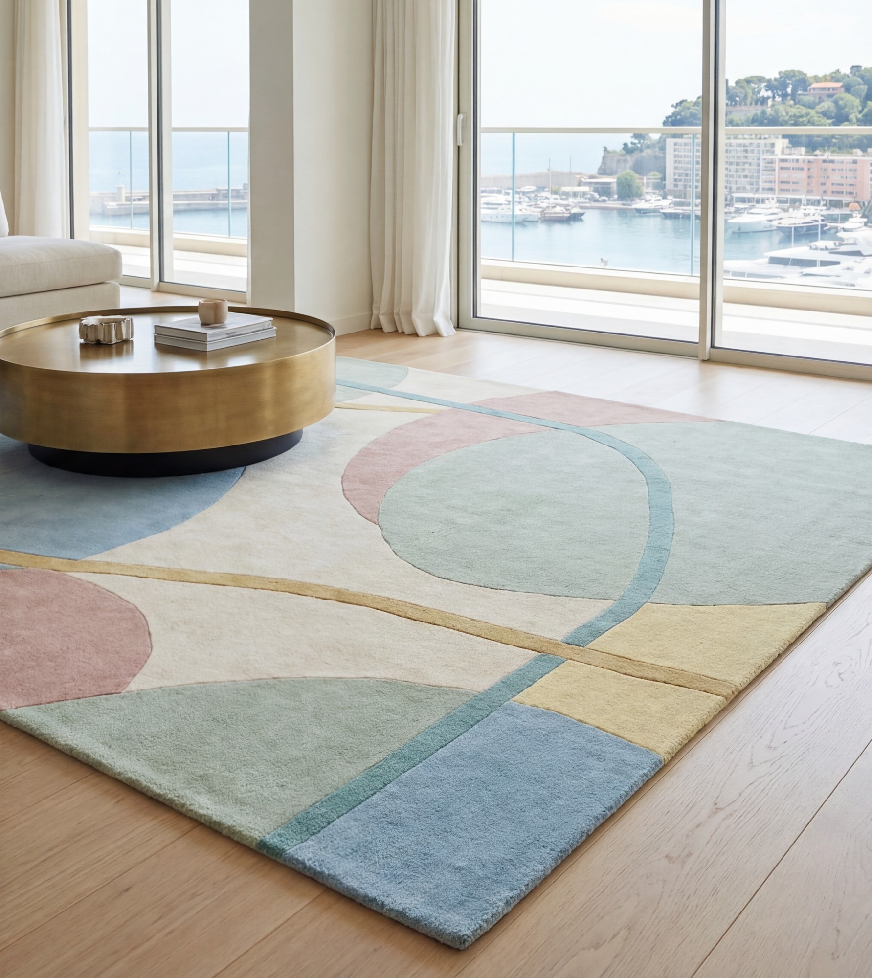 Soft Circles Pastel Artisan Rug