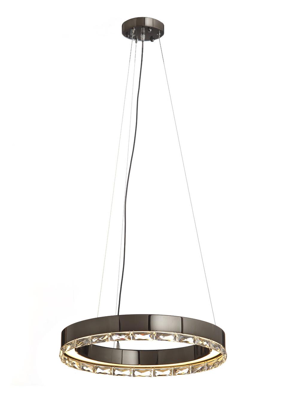 Asfour Dark Nickel Ring LED Chandelier