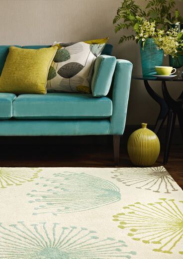 Sanderson Dandelion Duck Egg Premium Rug