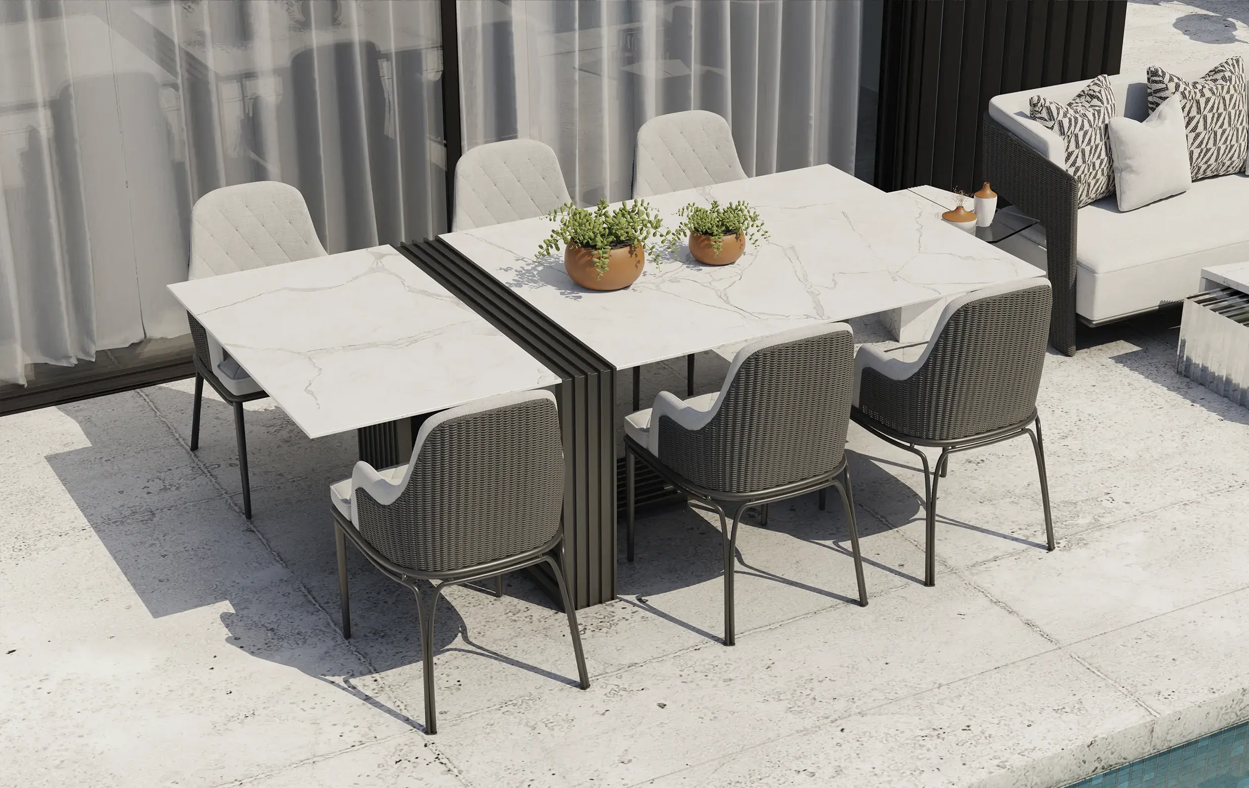 Whirlwind Outdoor Dining Table - 2