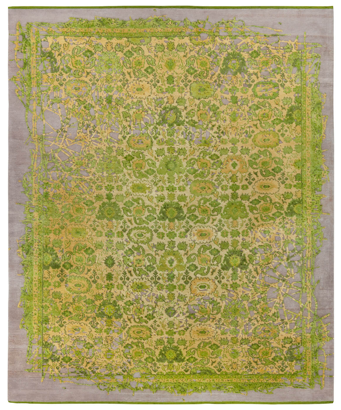 Bidjar Hand-knotted Green Rug