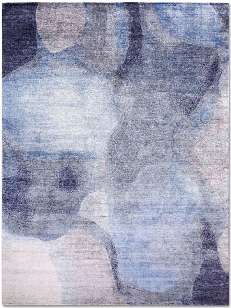 Blue / Grey Hand-Woven Rug