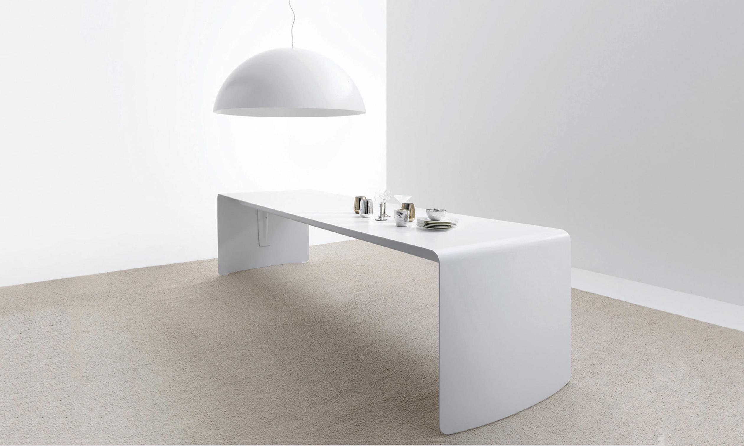 La Grande Italian Table | Colour: Matt Painted White X053 | Dimensions: 90 x 360 cm