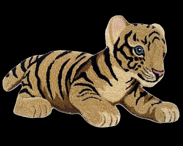 Animals Tiger Toy Natural Sitap Rug