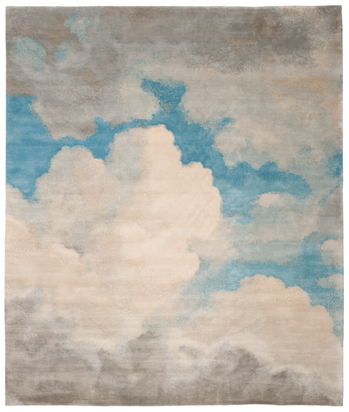 Cloud Hand-Knotted Blue Rug