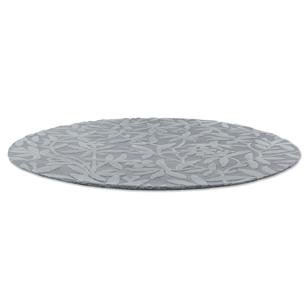 Cleavers Grey Round Rug ☞ Size: Round 5' (Ø 150 cm)