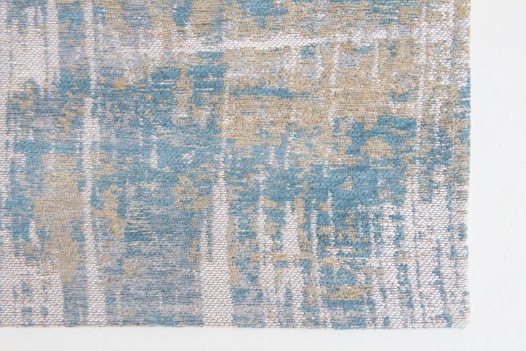 Abstract Blue Jacquard Rug