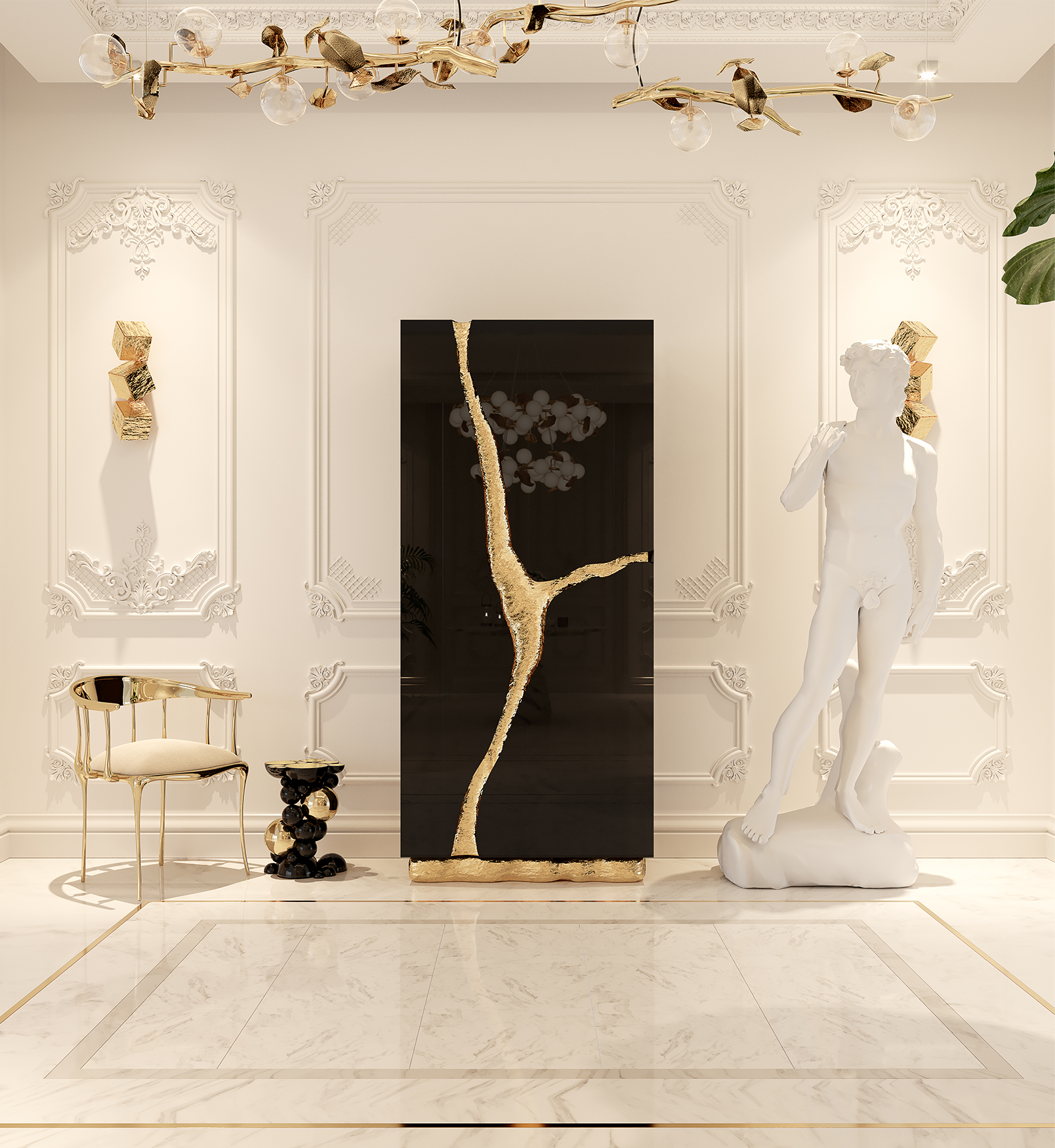Cream Luxe Chair