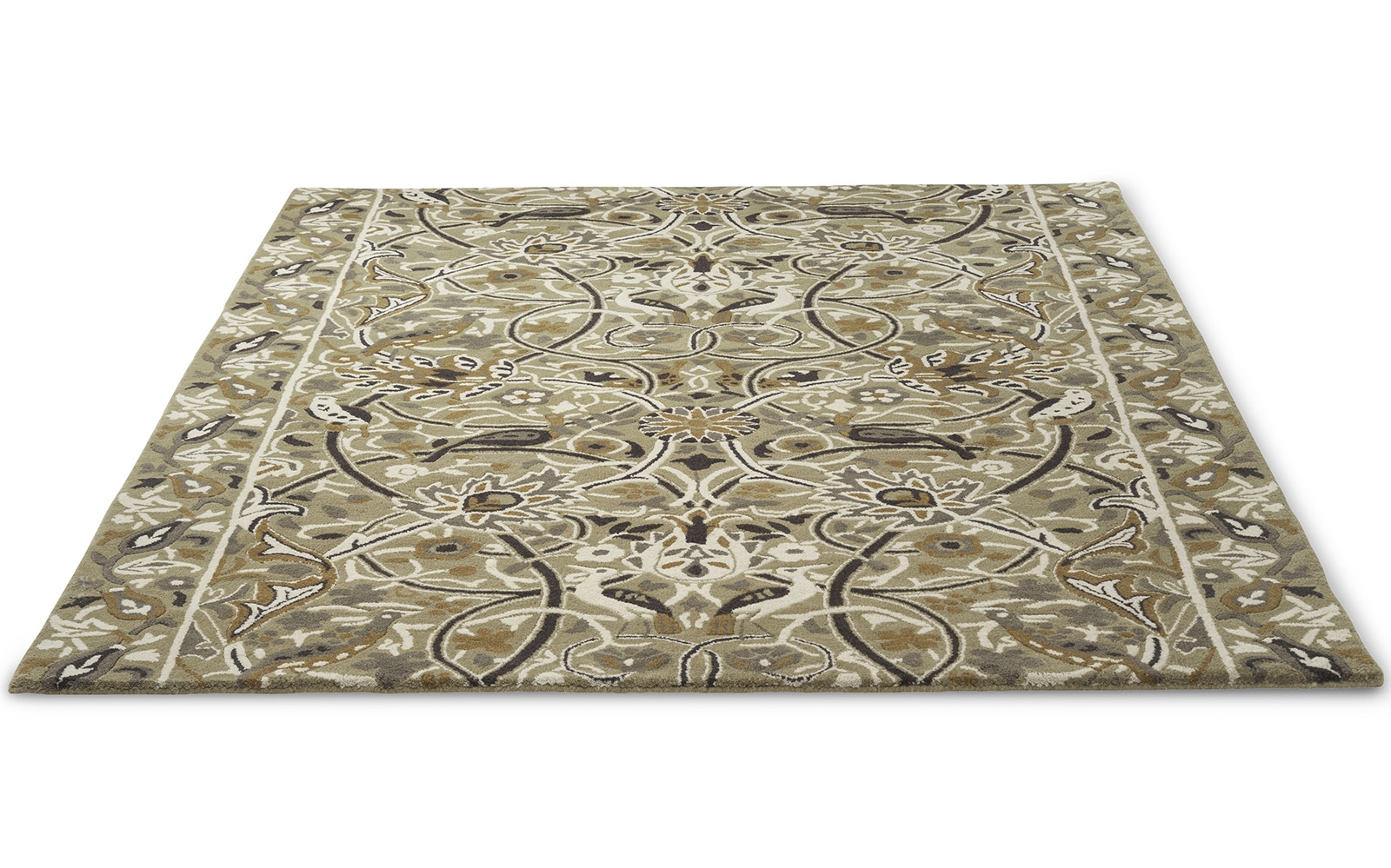 Designer Stone / Mustard Handtufted Rug