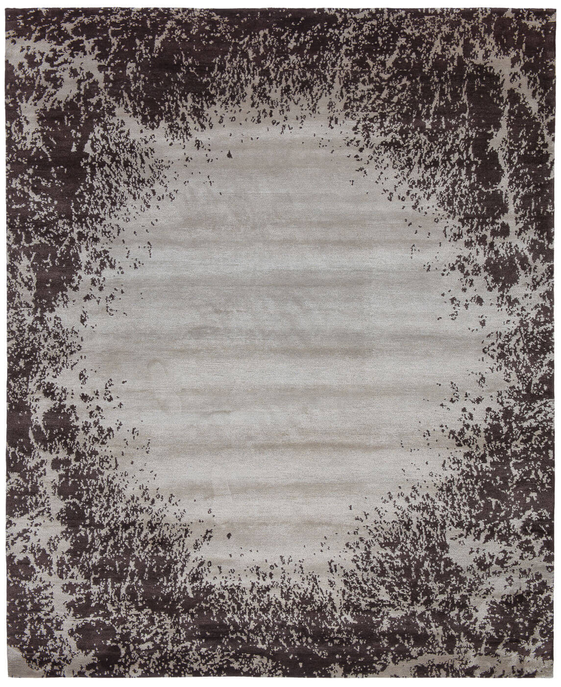 Tornado Hand-knotted Grey Rug