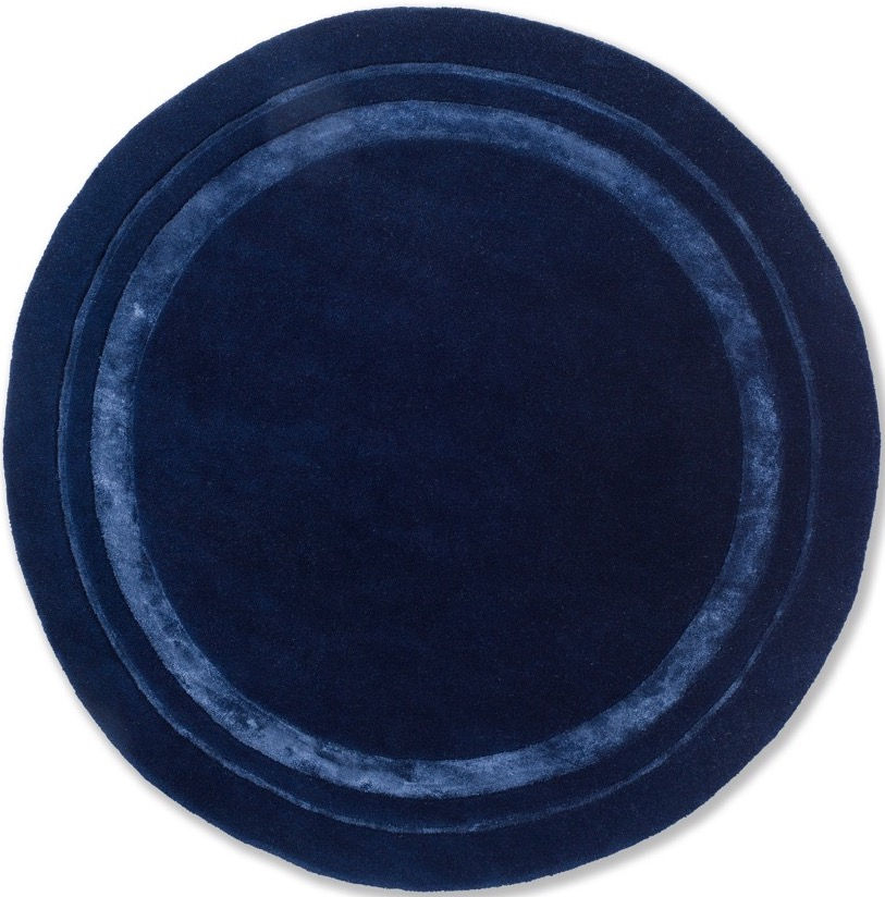 Redbrook Blue Round Rug