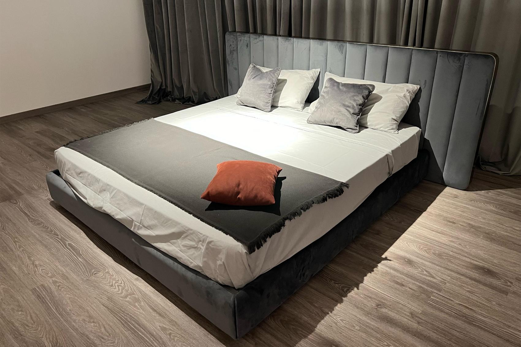Douglas Dark Bed with Headboard