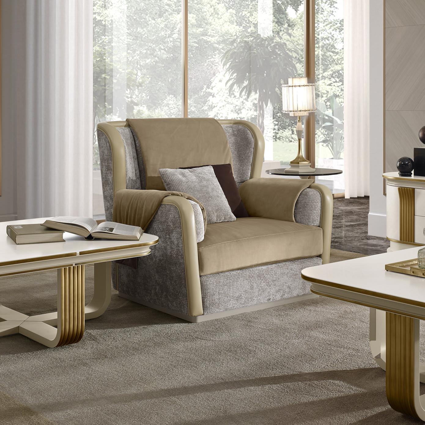 Oliver Beige Armchair