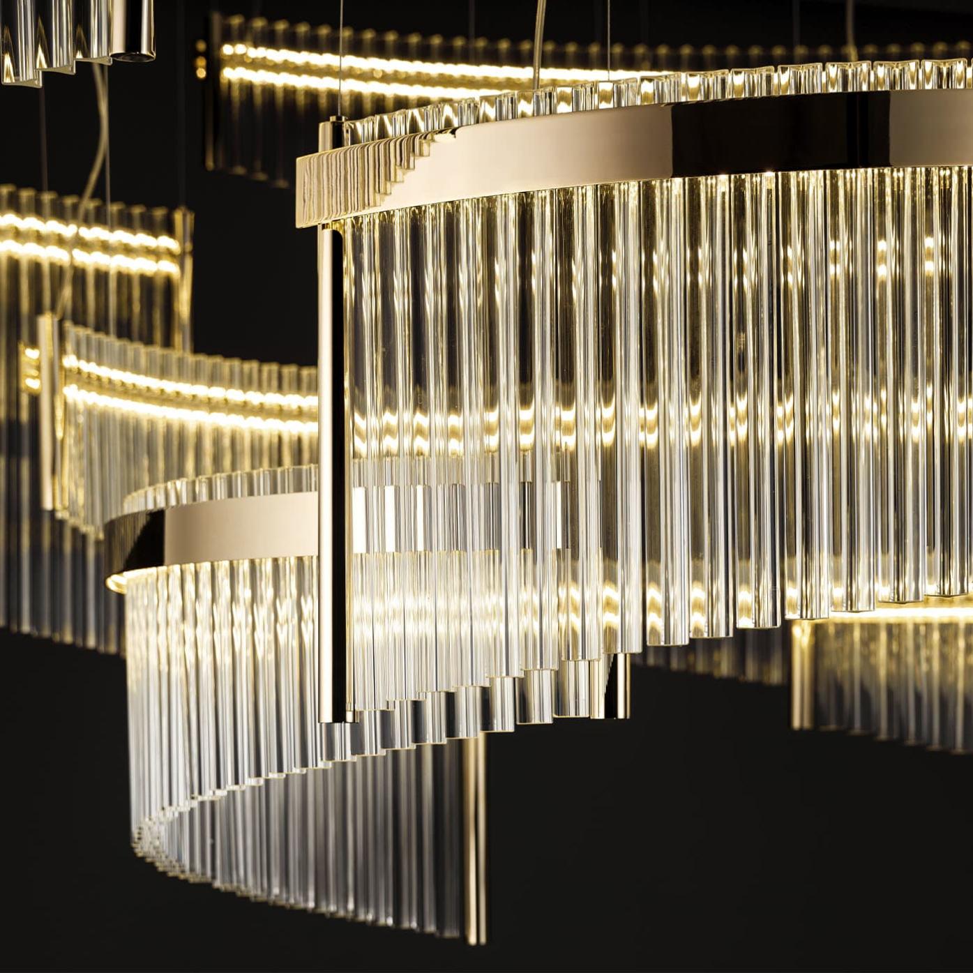 Murano Glass Prism Chandelier